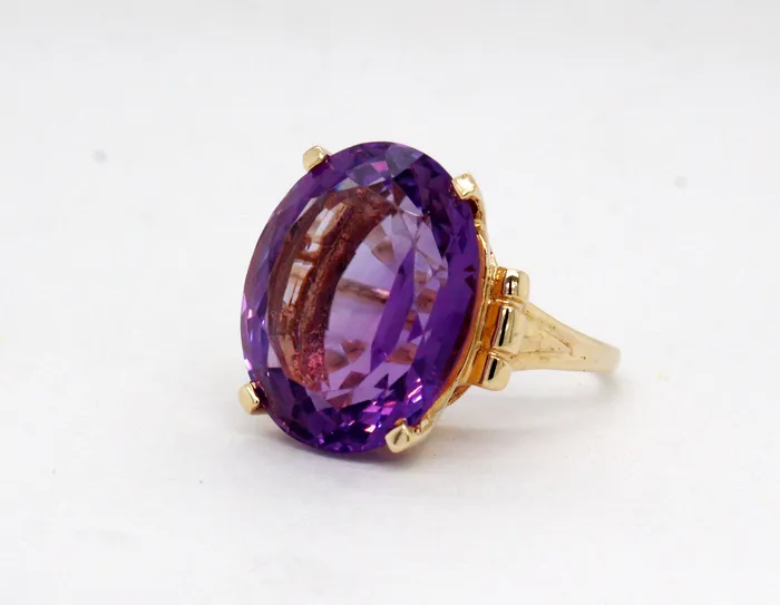 FULLER'S PURCHASE FROM PUBLIC Rings | Estate 14KY 15.10 Ct Amethyst Ring