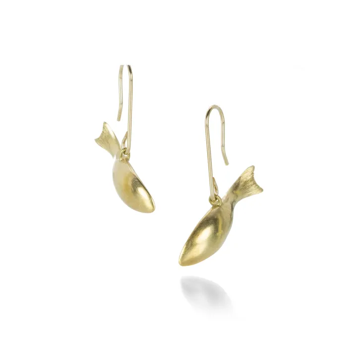 Gabriella Kiss Earrings 18k Fish Earrings