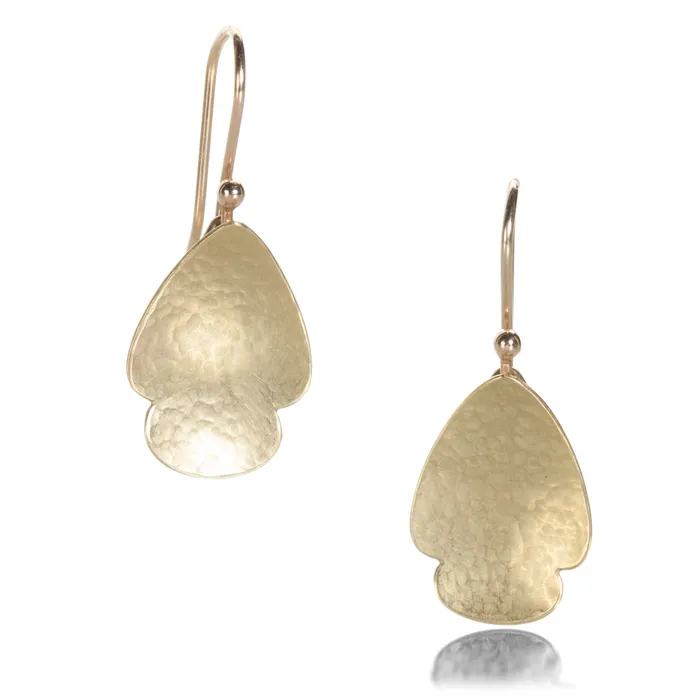 Gabriella Kiss Earrings Small Pear Scallop Earrings