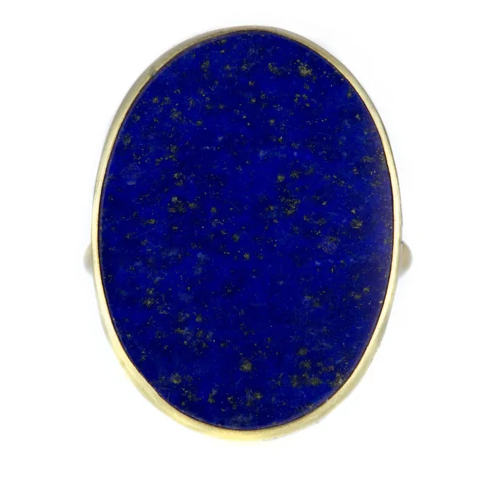 Gabriella Kiss Large Oval Lapis Slab Ring Rings