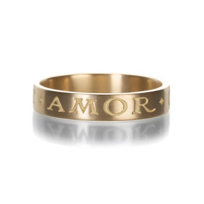 Gabriella Kiss Omnia Vincit Amor Gold Band | Rings