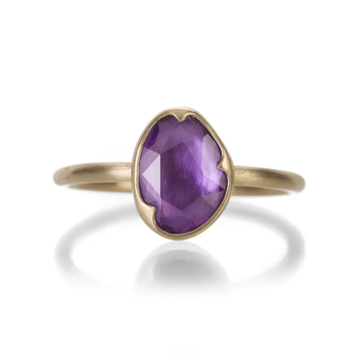 Gabriella Kiss Rings Asymmetrical Pink Sapphire Ring