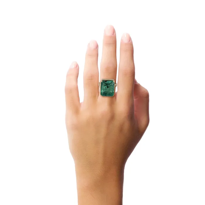 Gabriella Kiss Rings | Polonga Colombian Emerald Ring