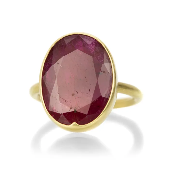 Gabriella Kiss Rings Ruby Slab Ring