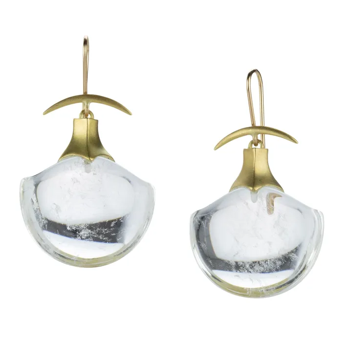 Gabriella Kiss Rock Crystal Amphorae Earrings Earrings