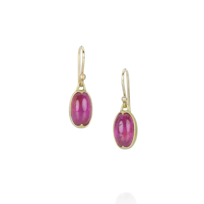 Gabriella Kiss Small Rubelite Tourmaline Earrings Earrings