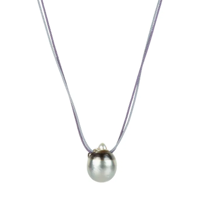 Gellner Double Corded Necklace with Tahitian Pearl Necklaces