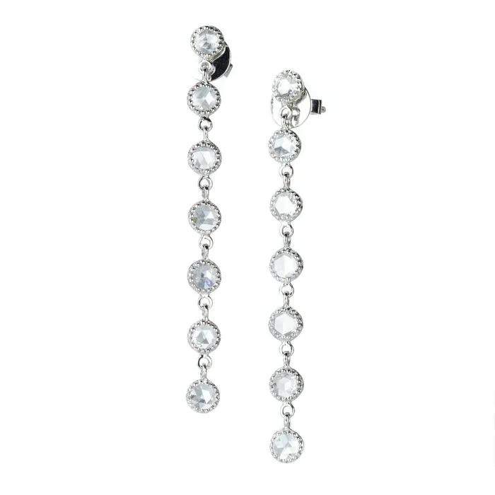 Grace Linear Diamond Earrings Sethi Couture Earrings