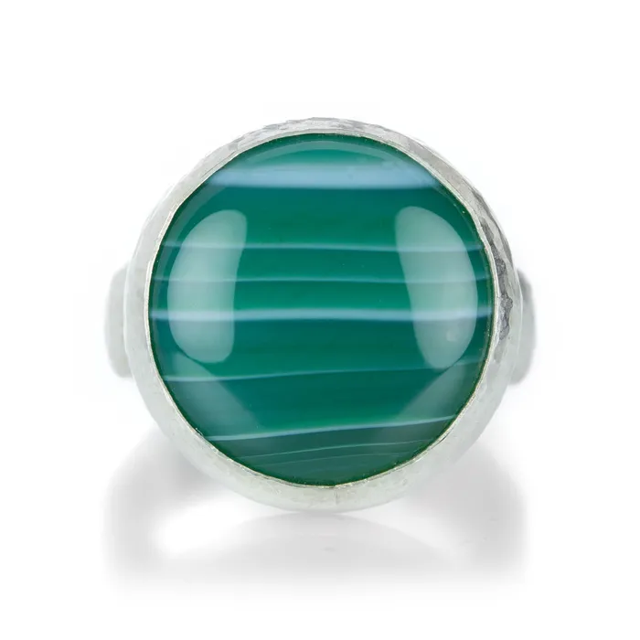 Green Agate Ring Gurhan Rings