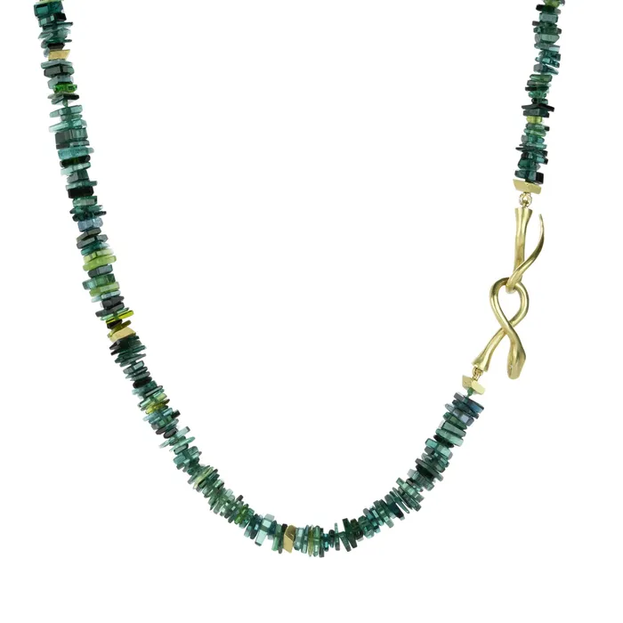 Green Tourmaline Boa Necklace Annette Ferdinandsen Necklaces