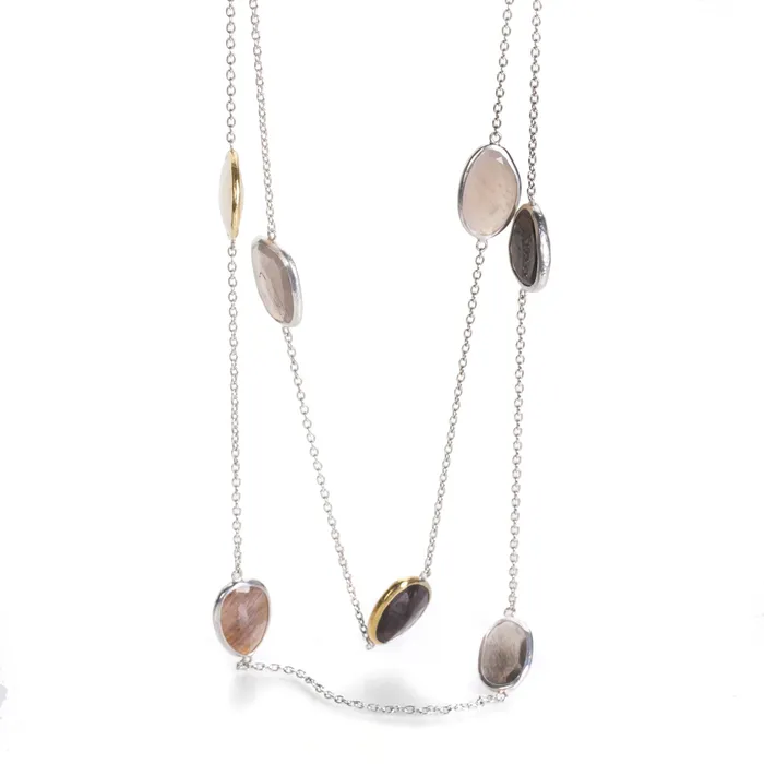 Gurhan Necklaces Brown Sapphire and Moonstone Necklace