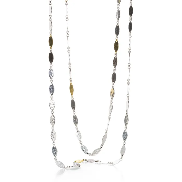 Gurhan Necklaces Tri Color Willow Flake Necklace