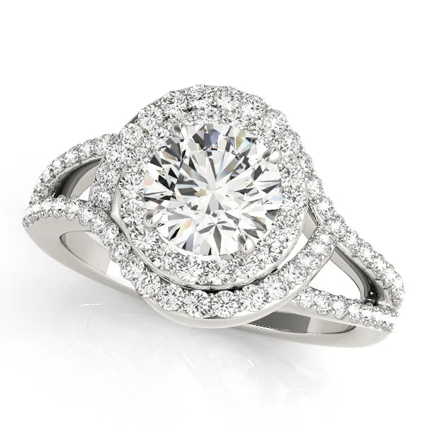 Halo Diamond Engagement Ring | Overnight Mountings Bridal Rings