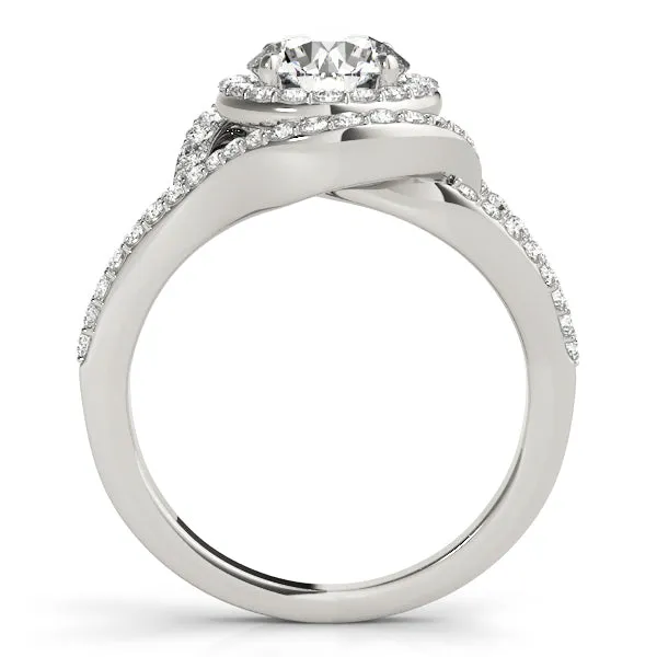 Halo Diamond Engagement Ring | Overnight Mountings Bridal Rings