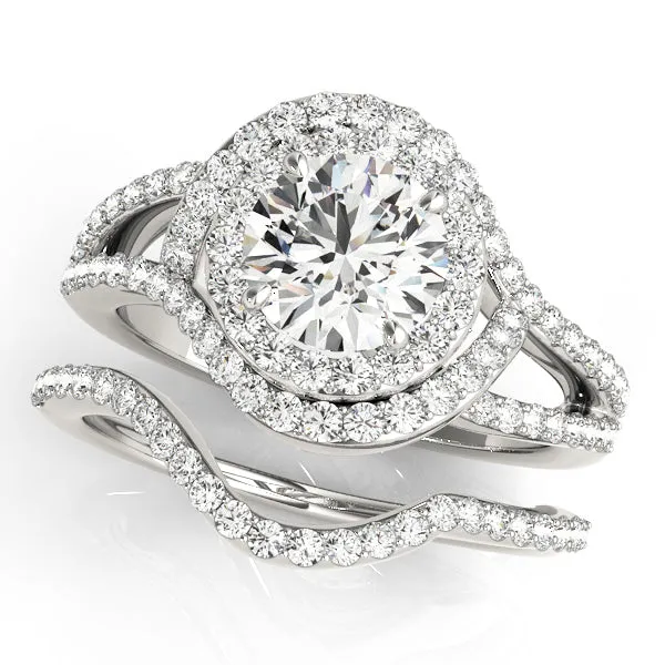 Halo Diamond Engagement Ring | Overnight Mountings Bridal Rings