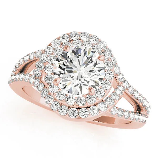 Halo Diamond Engagement Ring | Overnight Mountings Bridal Rings