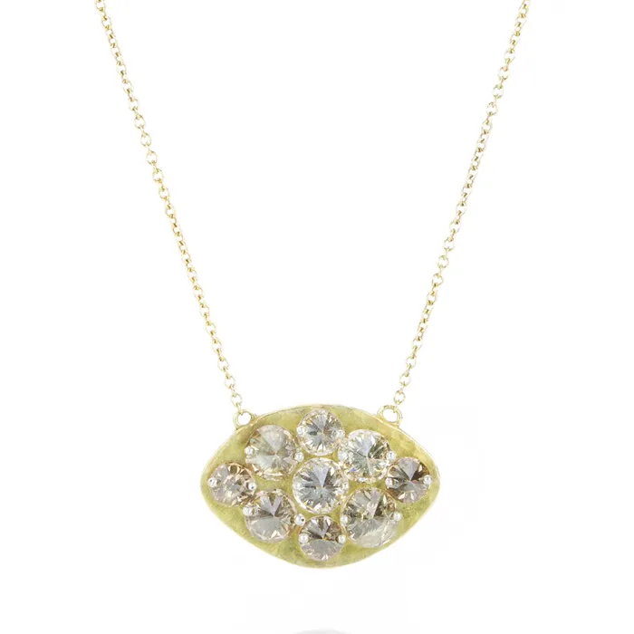 Inverted Diamond Pendant Necklace Todd Pownell Necklaces