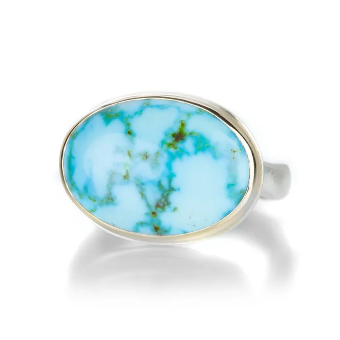 Jamie Joseph Oval Turquoise Ring Rings