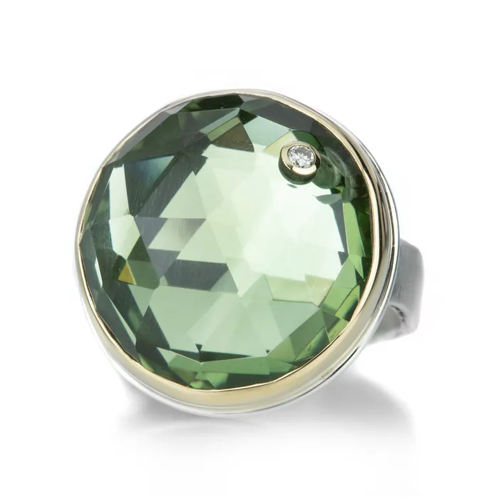 Jamie Joseph Rings Round Mint Quartz Ring