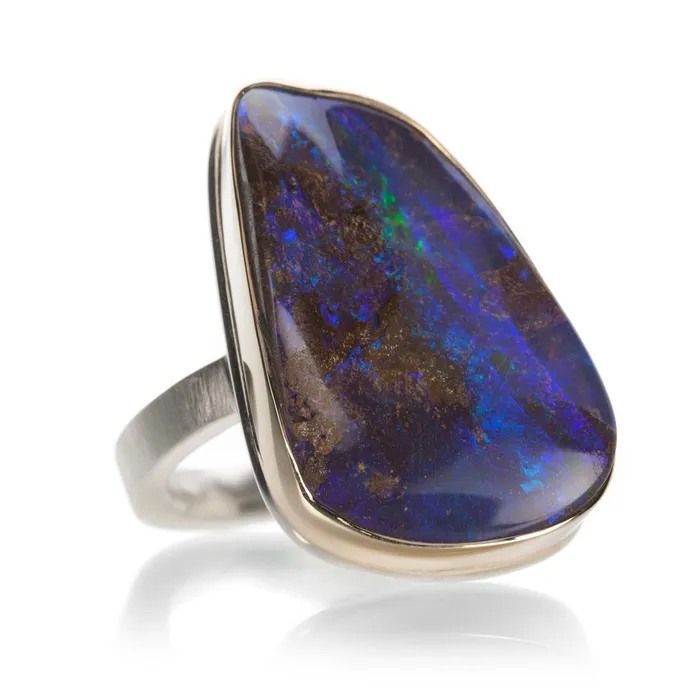 Jamie Joseph Rings Topographical Boulder Opal Ring