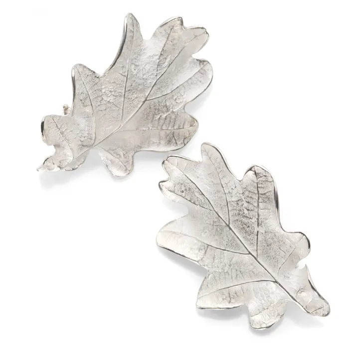 John Iversen Earrings Large Oak Leaf Earrings