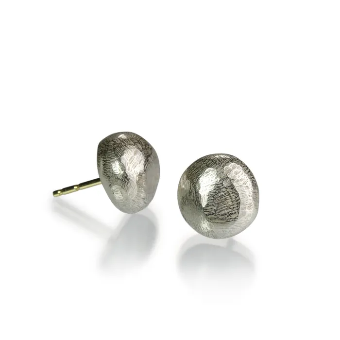 John Iversen Earrings Silver Micro Pebble Earring