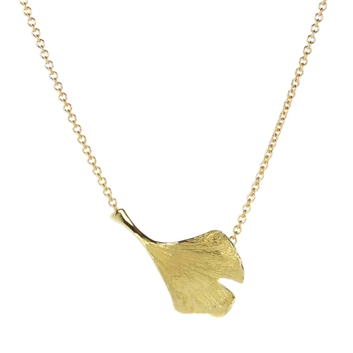 John Iversen Necklaces Baby Ginkgo Pendant Necklace