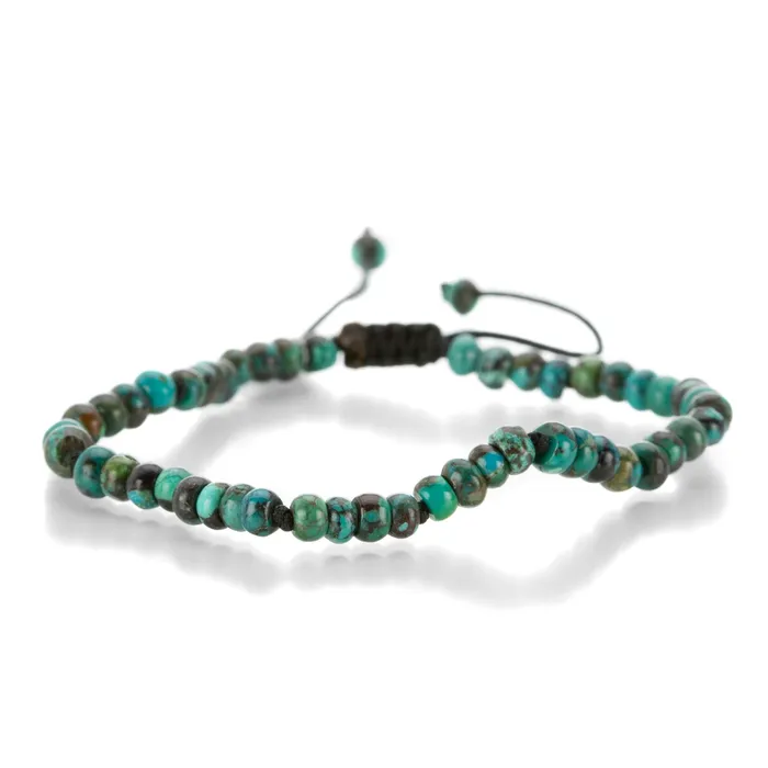 Joseph Brooks 4mm Smooth Arizona Turquoise Bead Bracelet Bracelets