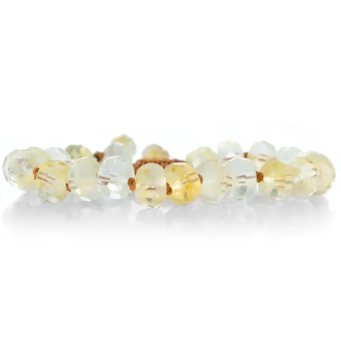 Joseph Brooks Bracelets 10mm Faceted Citrine Rondelle Bracelet