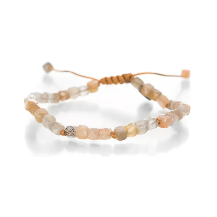 Joseph Brooks Bracelets 3mm Moonstone Sunstone Bead Bracelet