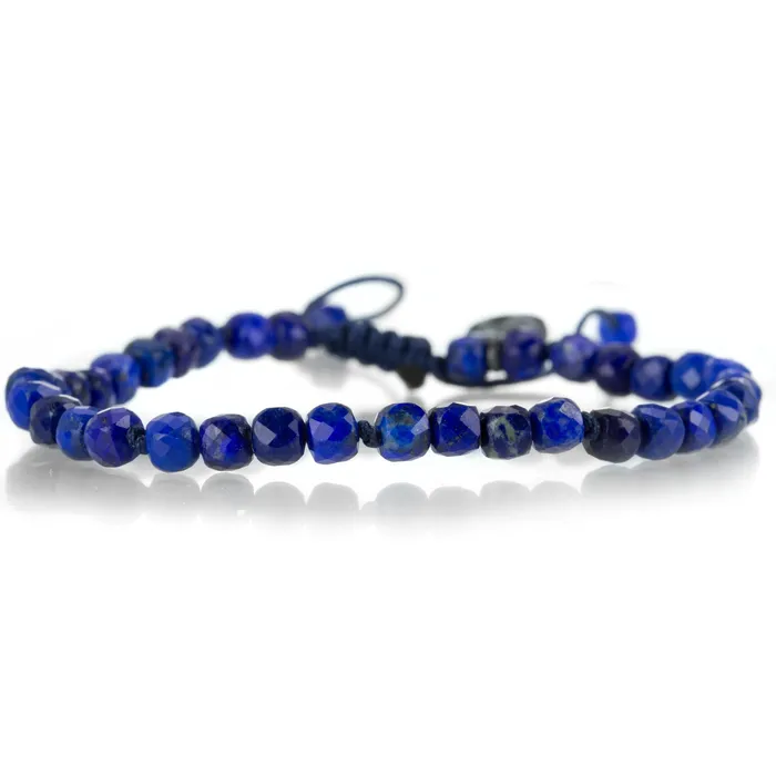 Joseph Brooks Bracelets 4mm Lapis Cube Bracelet