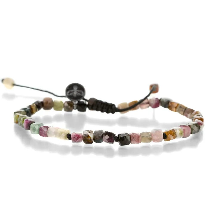 Joseph Brooks Bracelets 4mm Multi Color Tourmaline Bead Bracelet