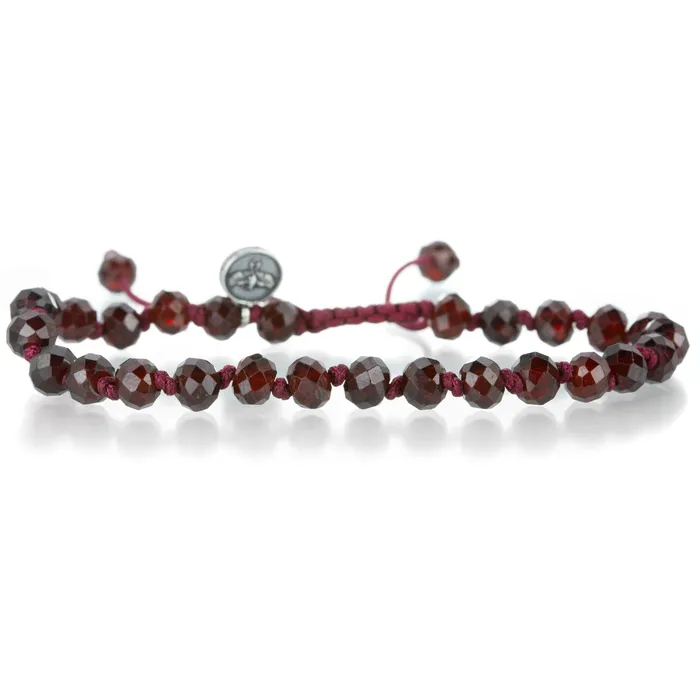 Joseph Brooks Bracelets 6mm Faceted Red Garnet Bracelet