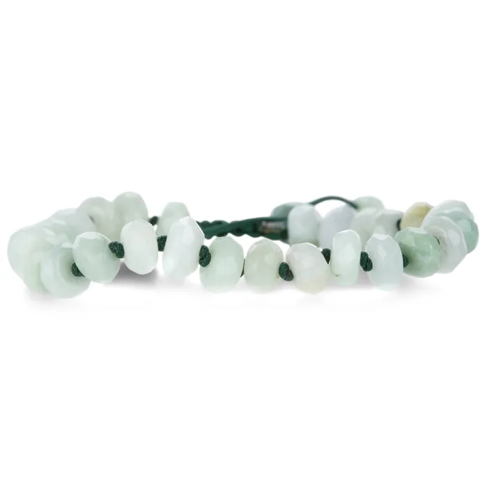 Joseph Brooks Bracelets 8mm Faceted Burmese Jade Beaded Bracelet