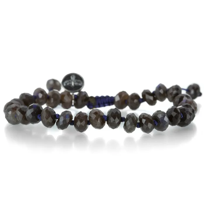 Joseph Brooks Bracelets 8mm Faceted Dark Labradorite Beaded Bracelet