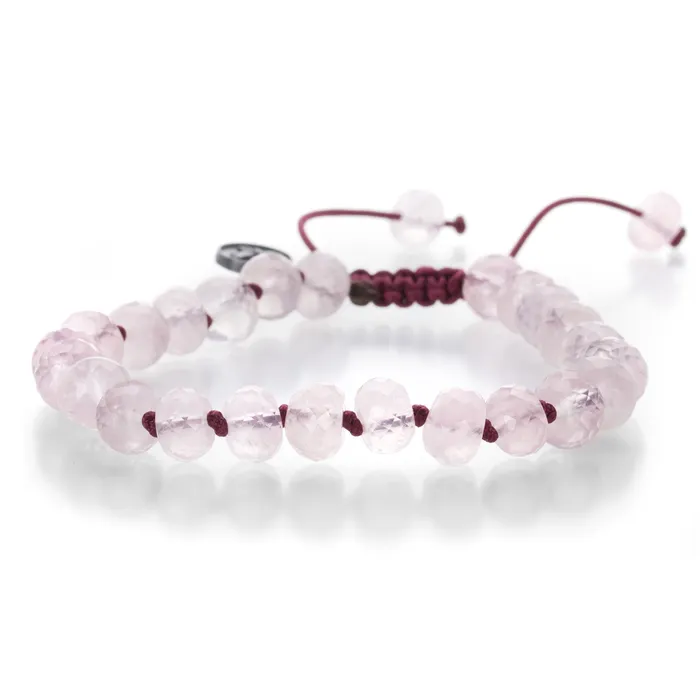 Joseph Brooks Bracelets 8mm Faceted Rose Quartz Bead Bracelet