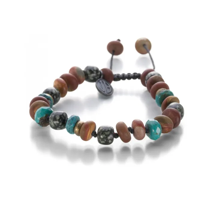 Joseph Brooks Bracelets 8mm Jasper and Turquoise Bracelet