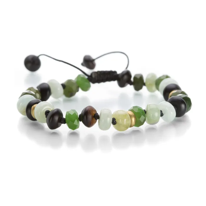 Joseph Brooks Bracelets Beryl Onyx and Jade Bracelet