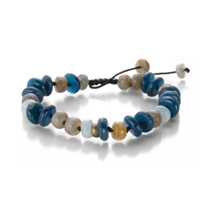 Joseph Brooks Bracelets Mixed Gray Blue Stone Bracelet