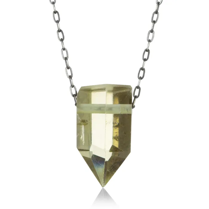 Joseph Brooks Necklaces 29mm Citrine Quartz Crystal Necklace