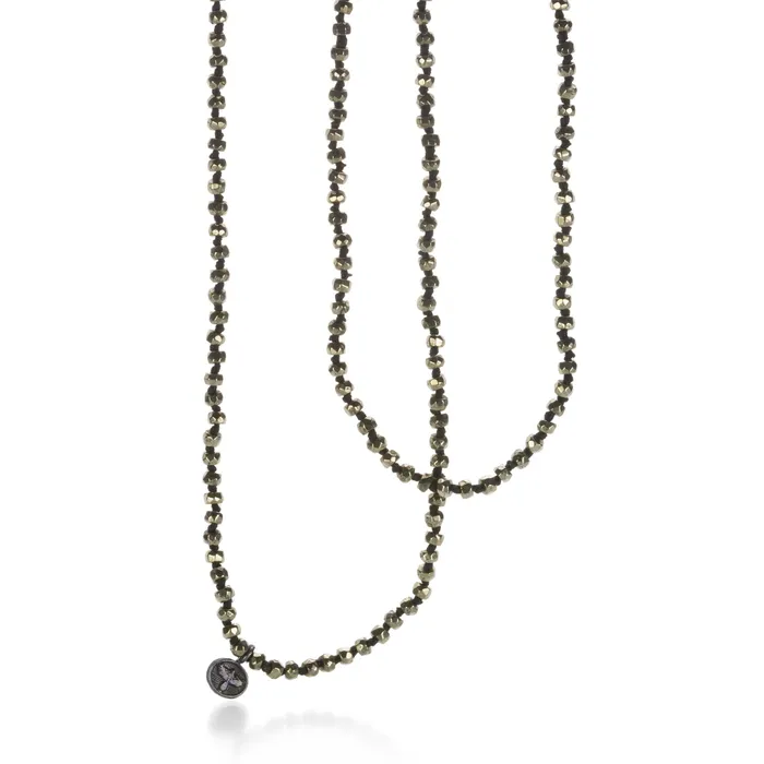 Joseph Brooks Necklaces 30 Faceted Pyrite Necklace