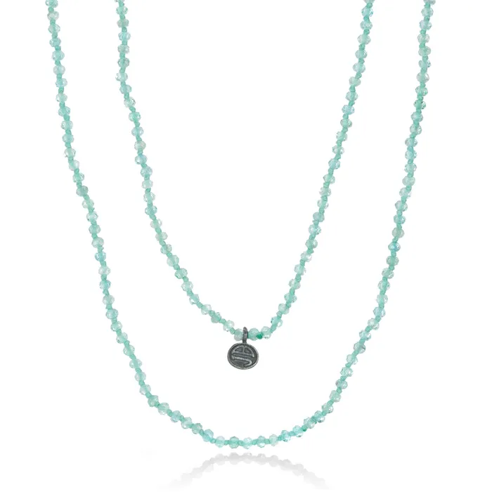 Joseph Brooks Necklaces 3mm Faceted Aquamarine Necklace - 40