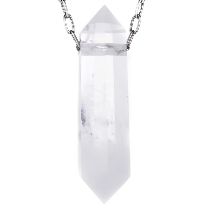 Joseph Brooks Necklaces Extra Large Quartz Crystal Pendant Necklace