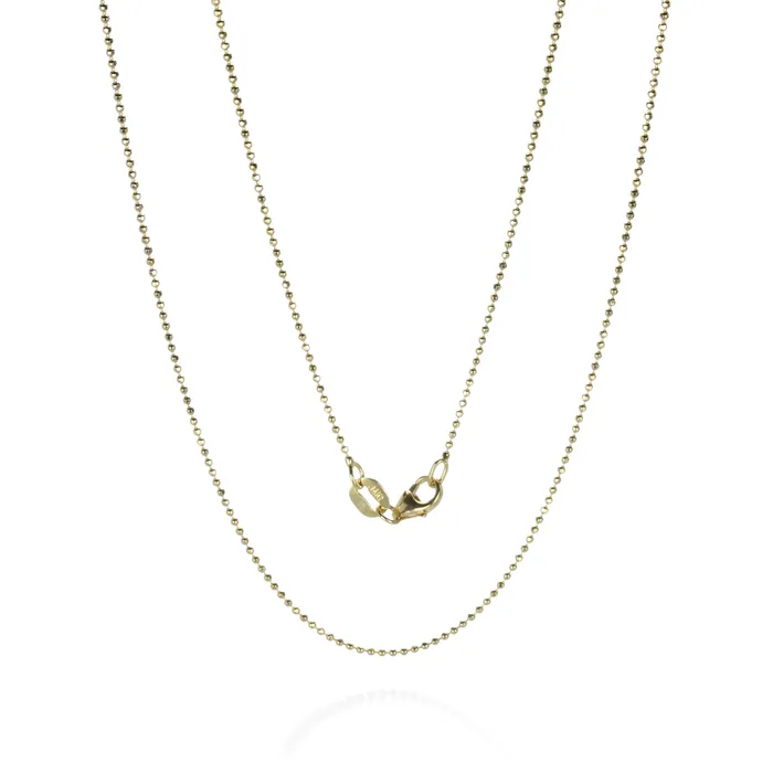 Julez Bryant Pre-Styled Sets Yellow Gold 1mm Ball Chain - 18