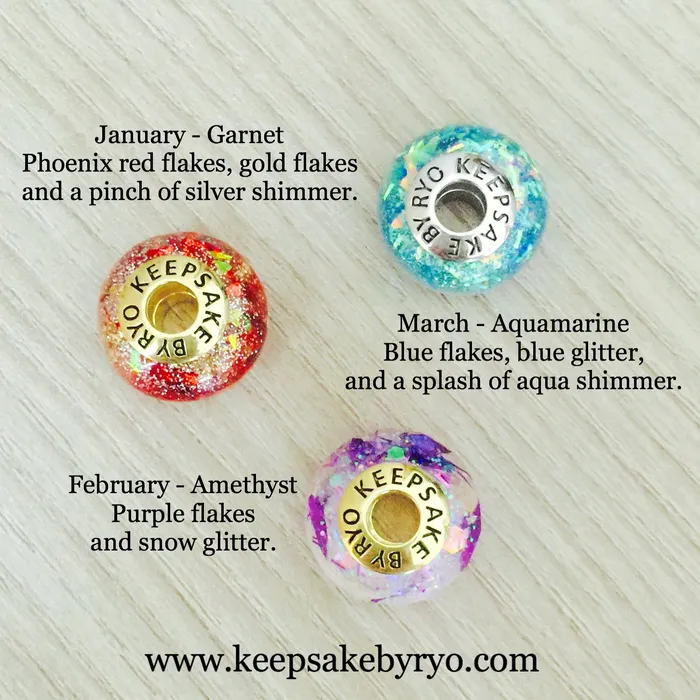 Keepsake by Ryo Charm Necklaces | BIRTHSTONE CHARM SERIES