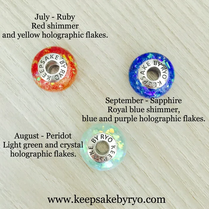 Keepsake by Ryo Charm Necklaces | BIRTHSTONE CHARM SERIES