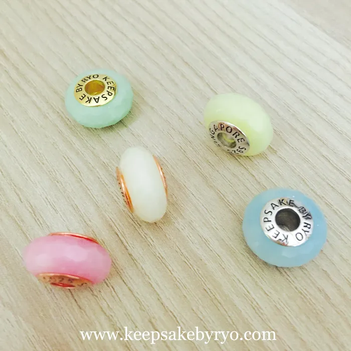 Keepsake by Ryo Charm Necklaces | BREASTMILK PASTEL EUROPEAN CHARM SERIES