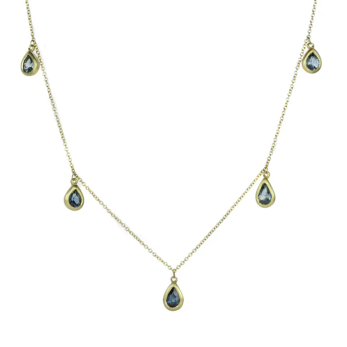 Kima Blue Sapphire Necklace Marian Maurer Necklaces