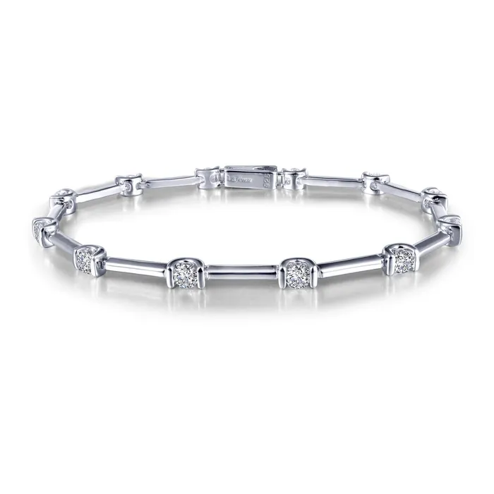 Lafonn Bracelets 2.04 CTW Semi-Bezel Link Bracelet