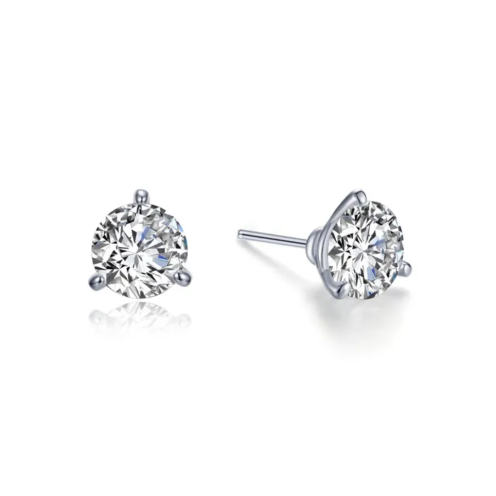 Lafonn Earrings 2 CTW Solitaire Stud Earrings